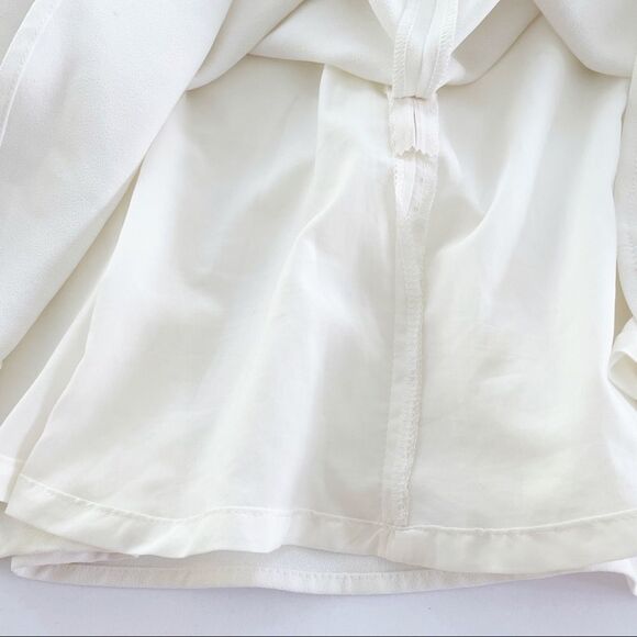 Express Lined Mini Skirt In Off White Size 4 - Picture 3 of 6